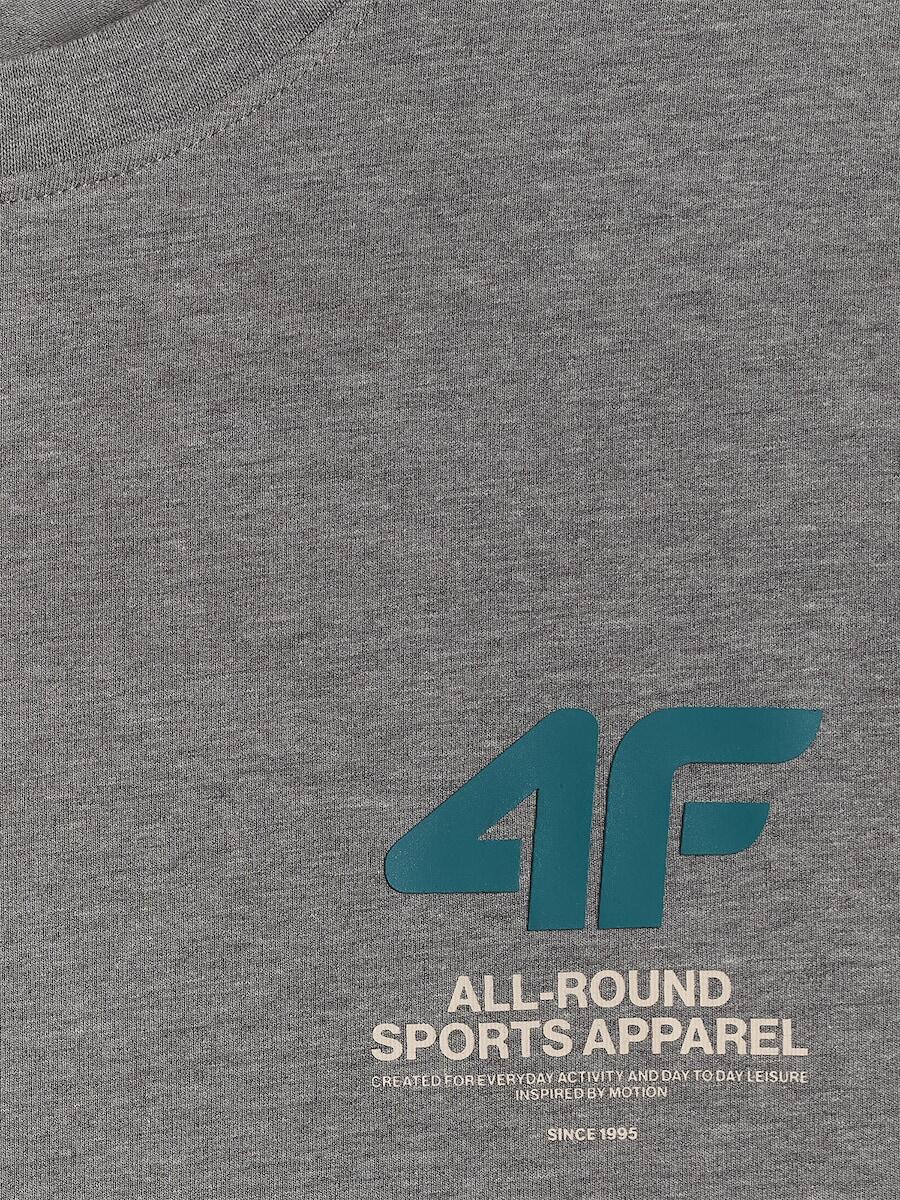 T-shirt regular gładki męski  4F 4FRSS26TTSHM3990 6/6