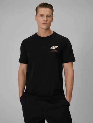 T-shirt regular gładki męski 4F 4FRSS26TTSHM3990