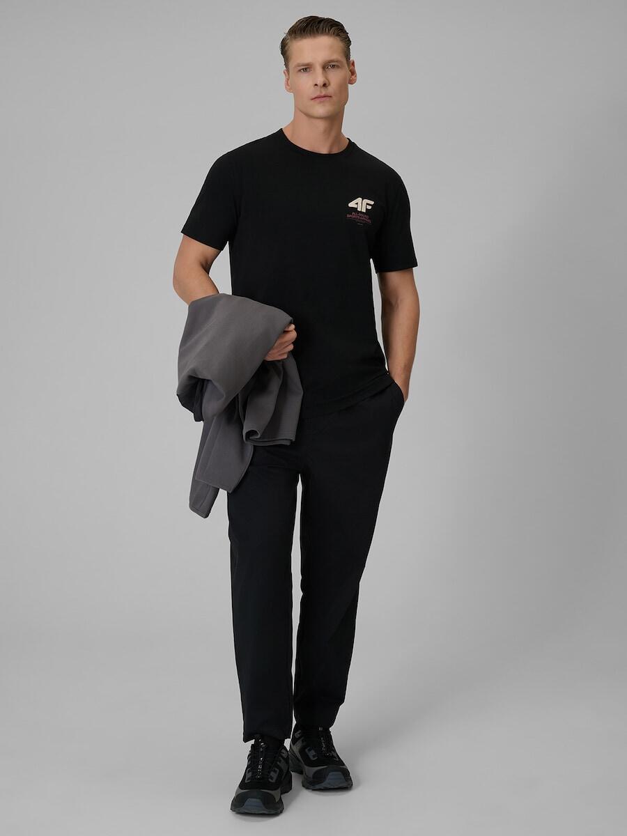 T-shirt regular gładki męski  4F 4FRSS26TTSHM3990 3/6
