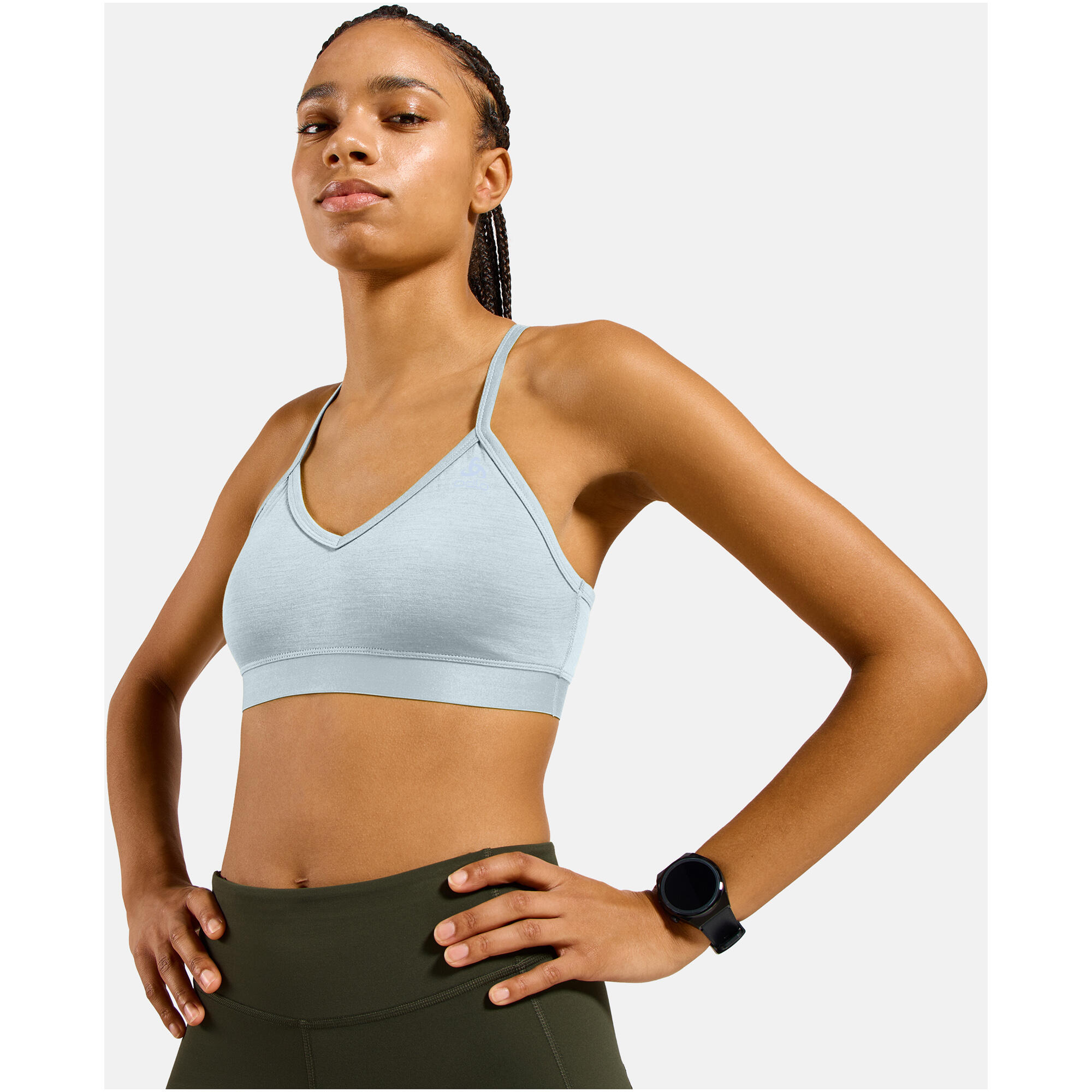 Biustonosz sportowy damski ODLO Sport bra MERINO SOFT 6/7