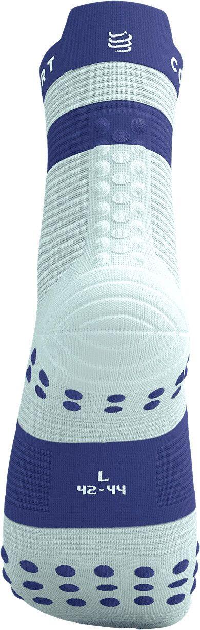 Calcetines Compressport Pro Racing V4.0 Run High Blanco/Azul 4/4