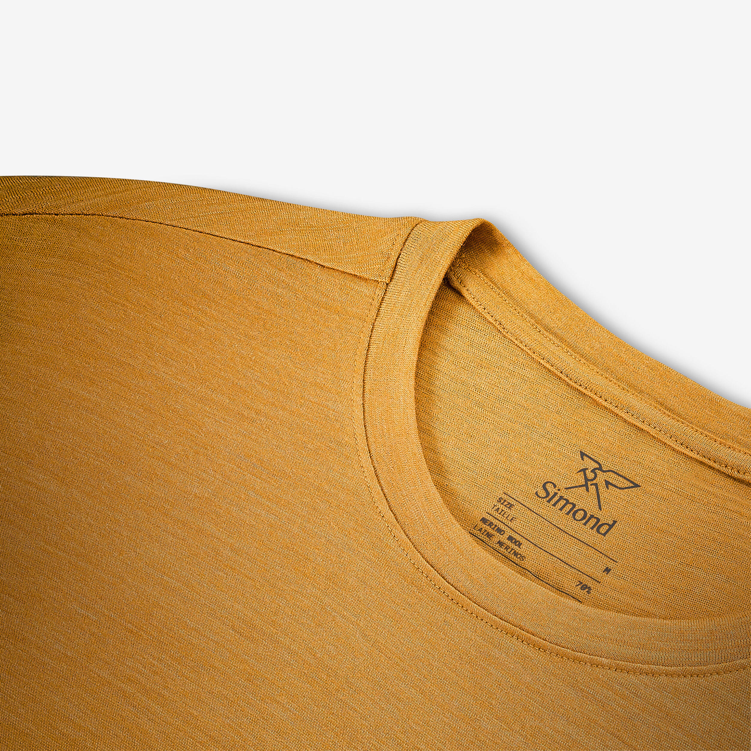 T-shirt manches courtes de trek en laine mérinos homme, Merino Fresh jaune 5/7