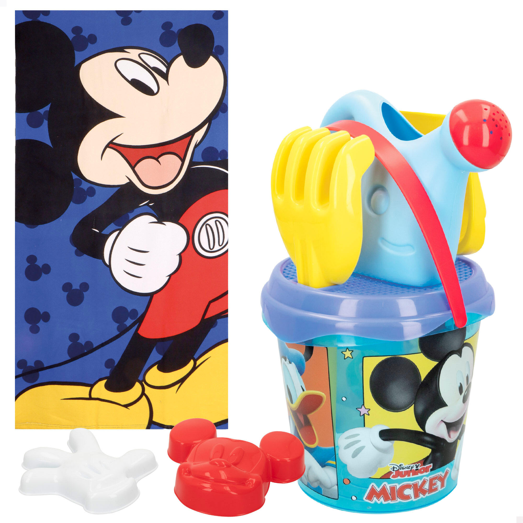 Mickey Set cubo playa con accesorios toalla y bolsa 2/7
