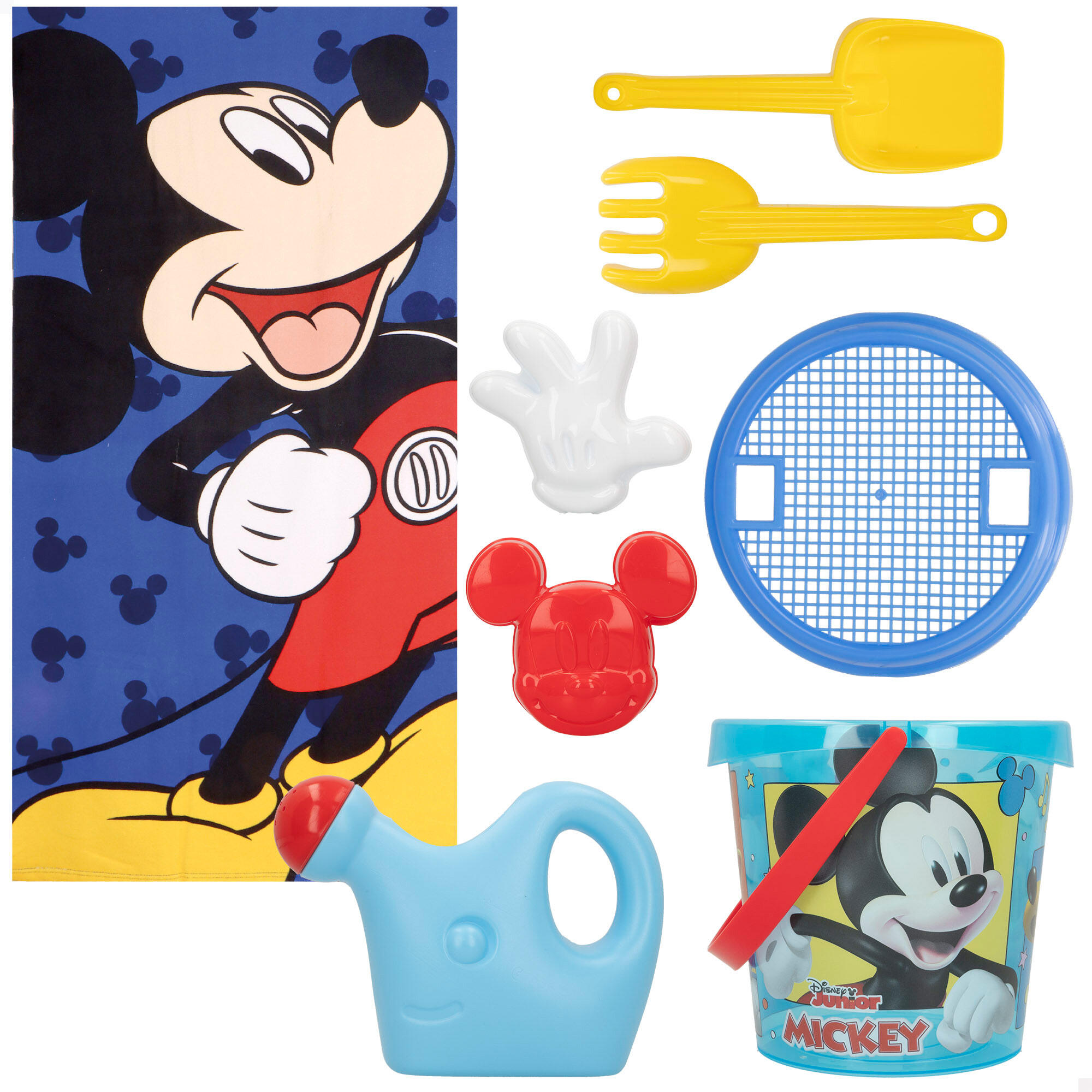 Mickey Set cubo playa con accesorios toalla y bolsa 5/7