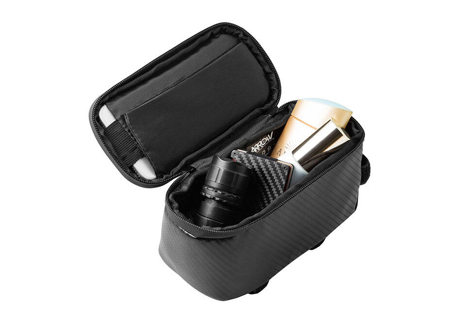 Arrow - Sacoche de Cadre Vélo - Smartphone - Imperméable - Noir 3/4