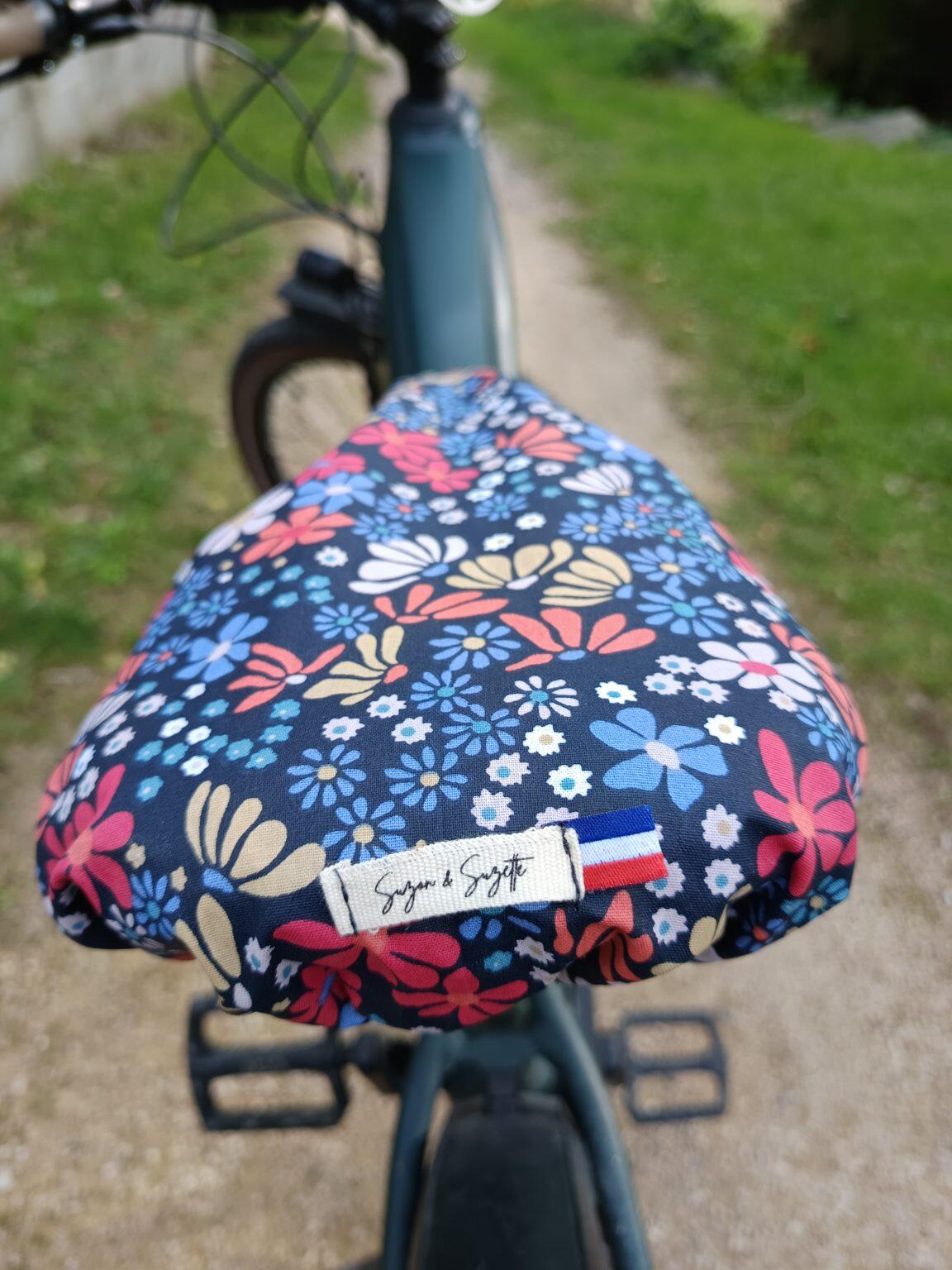 Le couvre-selle bicolore d'Eléonore Champêtre / Bleu marine 2/2