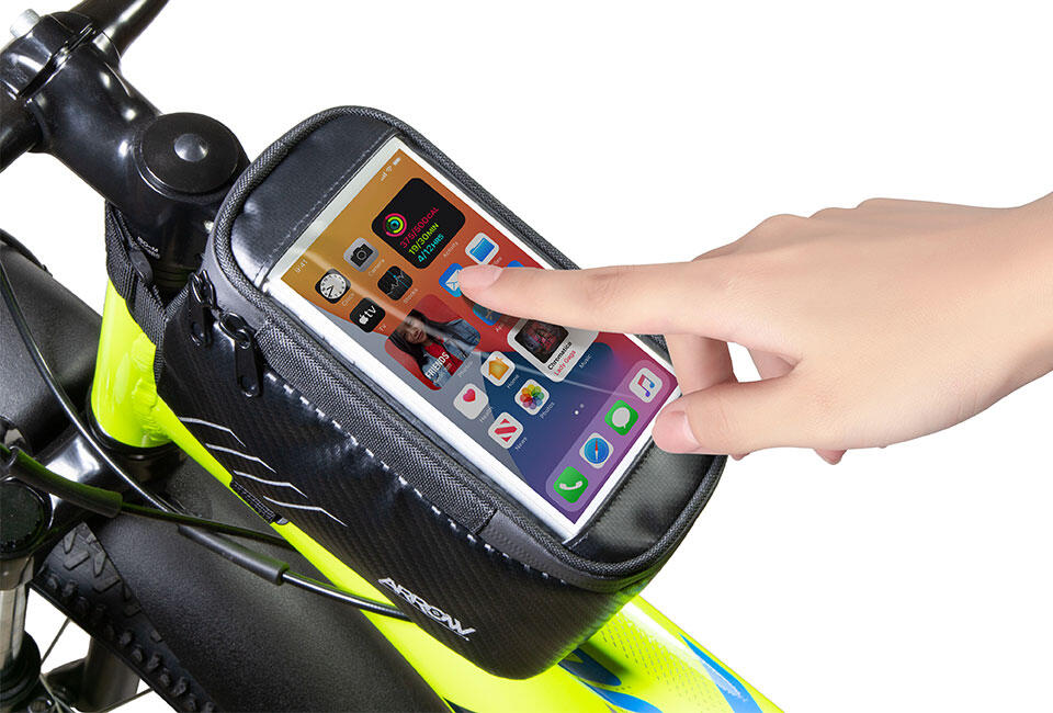 Arrow - Sacoche de Cadre Vélo - Smartphone - Imperméable - Noir 4/4