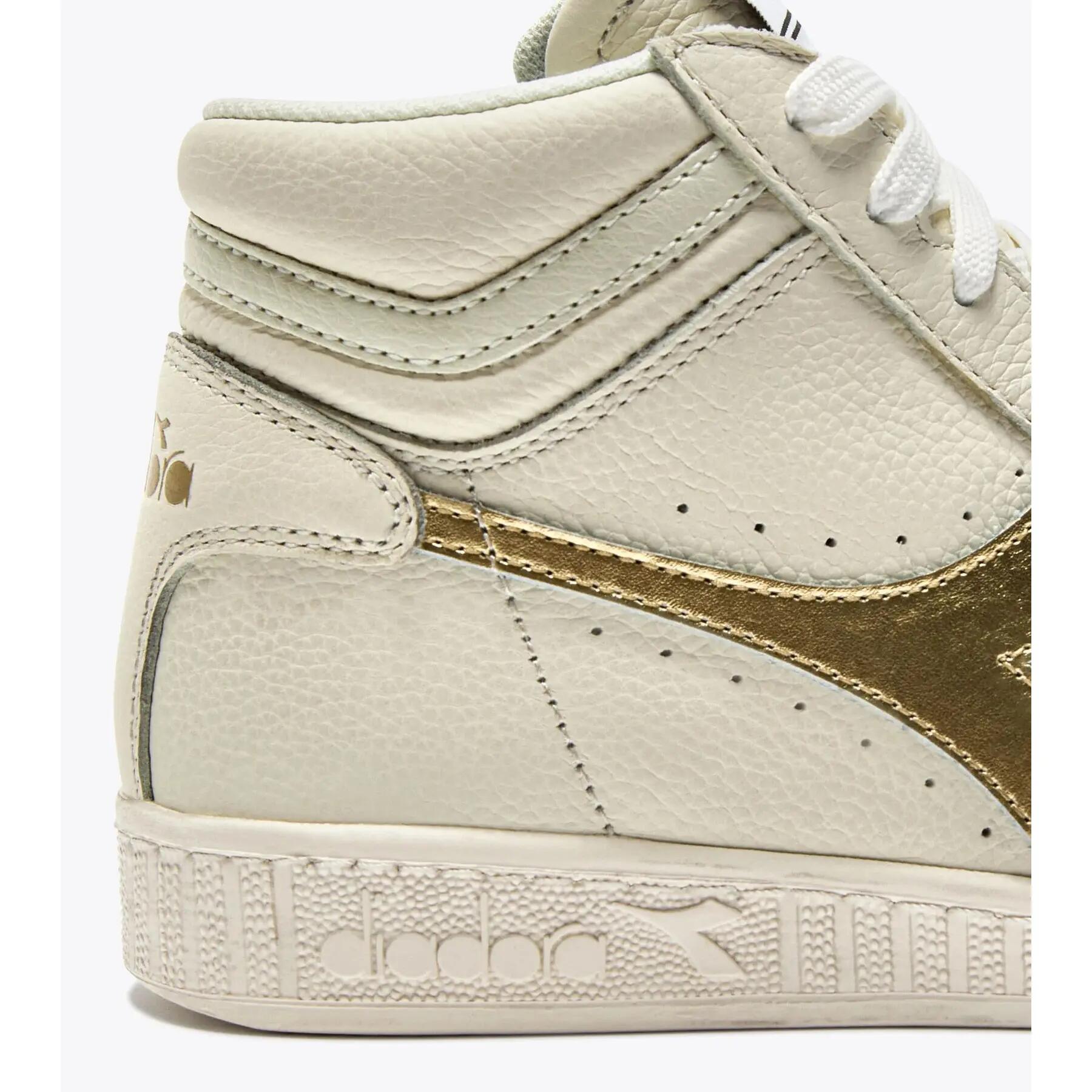 Damestrainers Diadora Game L Waxed Metal High 5/5