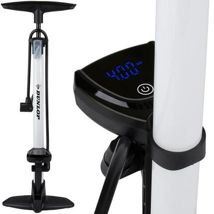 Pompka rowerowa turystyczna Dunlop 120 PSI (8,3 BAR) cyfrowy manometr