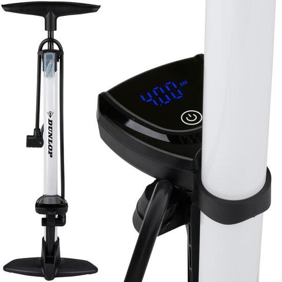 Pompka rowerowa turystyczna Dunlop 120 PSI (8,3 BAR) cyfrowy manometr