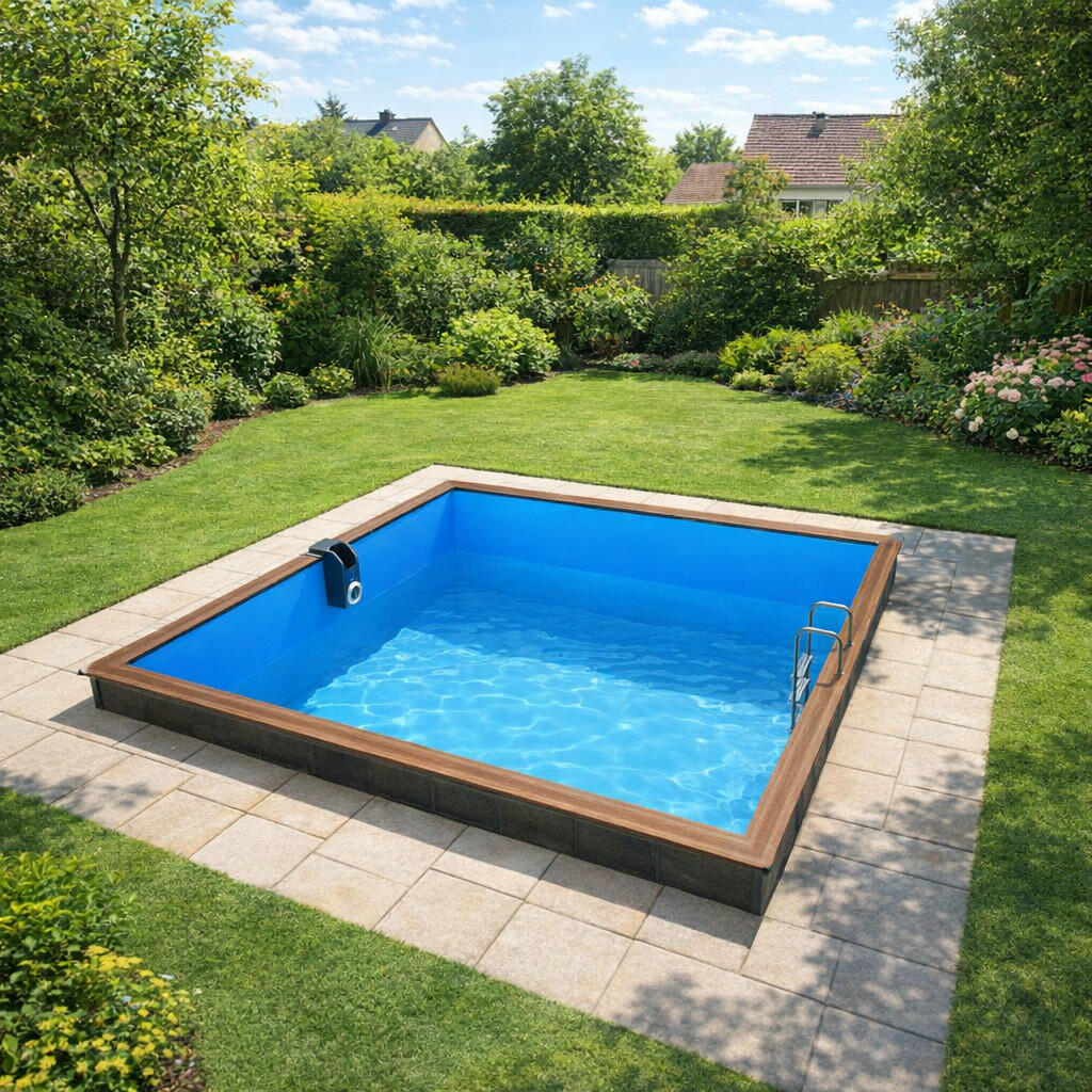 Piscine bois carrée SOLTA 520x520x147 cm 27m³ 6/6