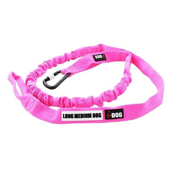 Longe de traction OPALE ALM caniVTT, vélo 240cm rose V2 - MEDIUM DOG