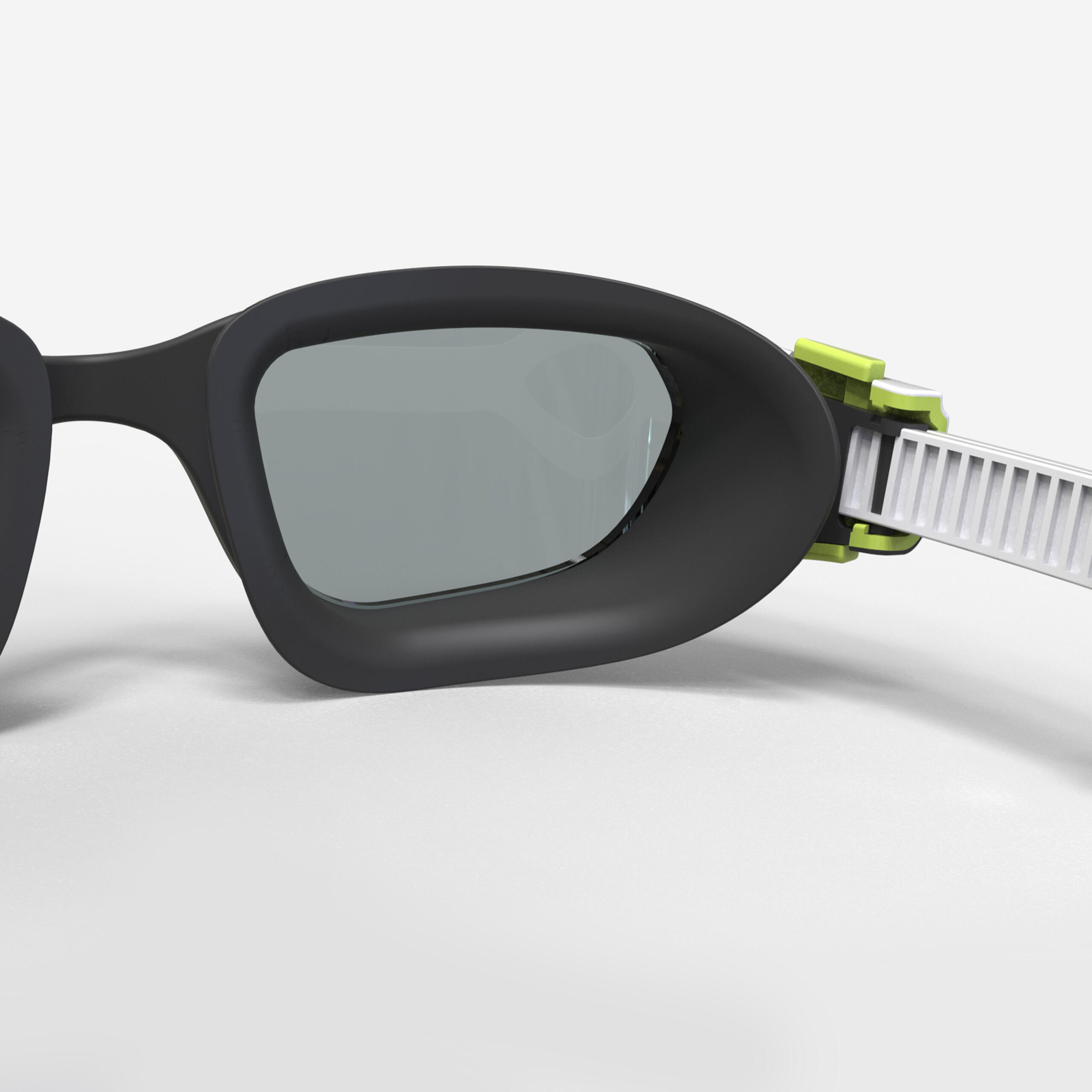 Lunettes De Natation SPIRIT - Verres Polarisés - Grande Taille - Blanc Noir 5/5