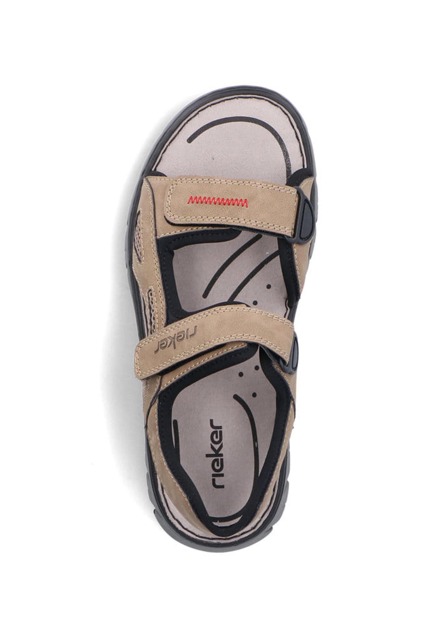 Rieker Herren Trekkingsandale 26761-65 Sandalen Schuhe Sommer Trekking Beige 4/5