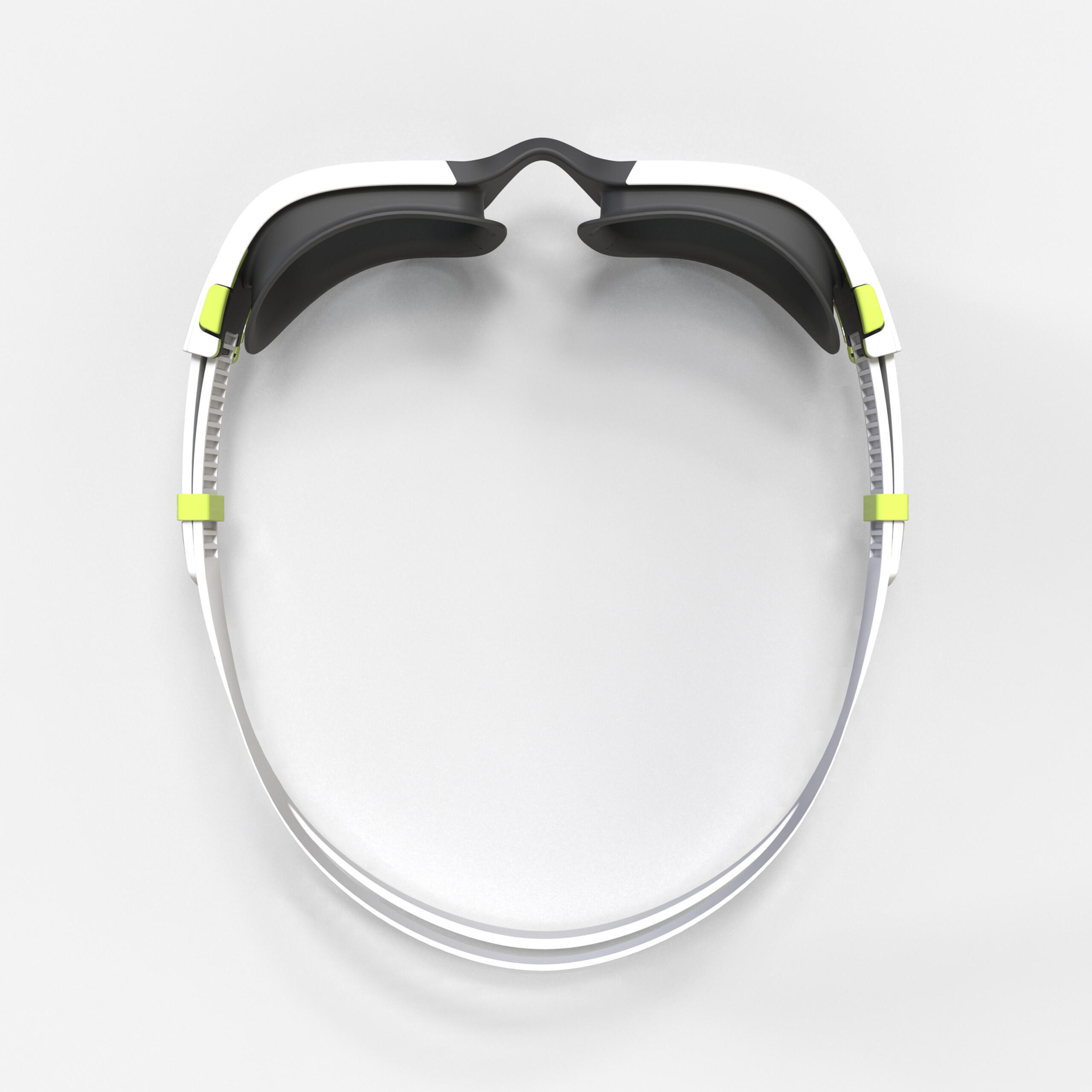 Lunettes De Natation SPIRIT - Verres Polarisés - Grande Taille - Blanc Noir 4/5