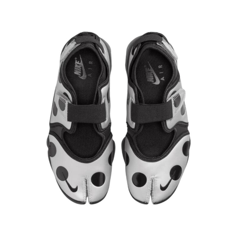 Air Rift Polka Dots Black Metallic Silver