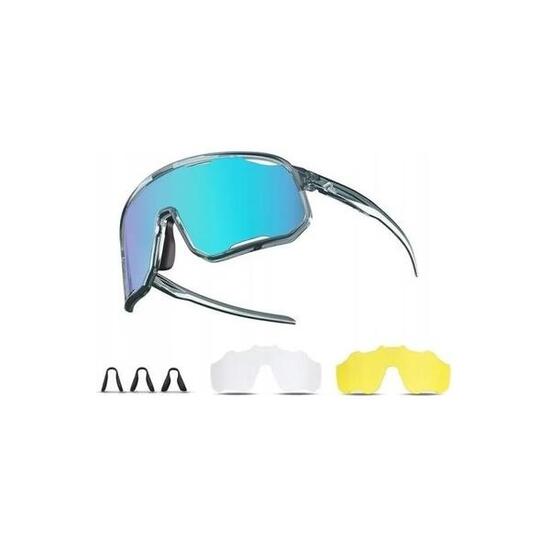 Polarisierte Sportsonnenbrille mit 3 austauschbaren Gläsern ROCKBROS
