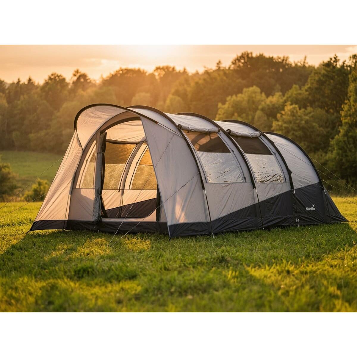Tente tunnel Isken 5 Protect - 5 personnes - Sol cousu - Protection UV 2/7