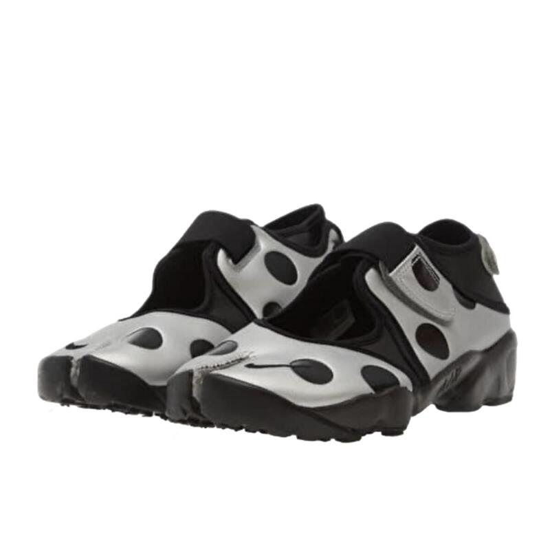 Air Rift Polka Dots Black Metallic Silver