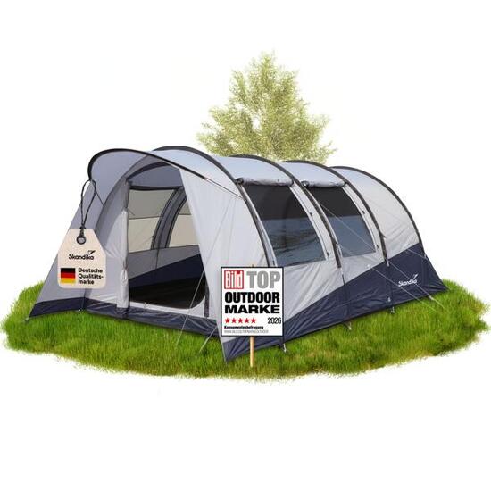 Tunnelzelt Isken 5 Protect - schwarze Schlafkabine - 5 Personen - UPF 50+