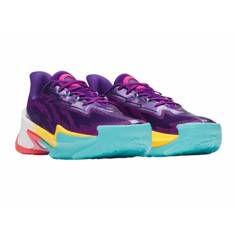 Chaussures de Basketball Under Armour Curry Series 7 Violet 3/5