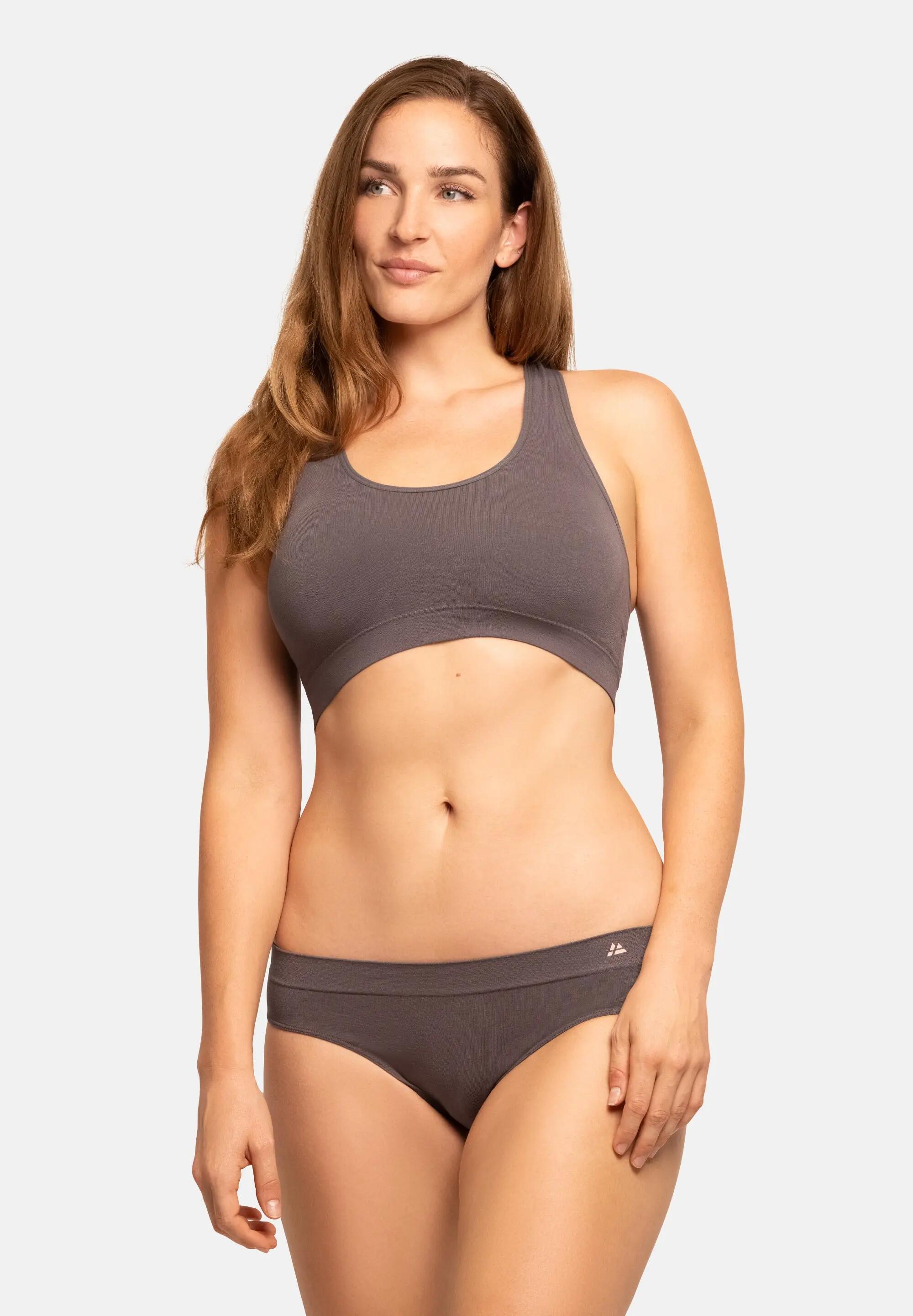 Culottes Bikini Femme en Bambou, Douces et Sans Coutures, 3 Pièces 3/6
