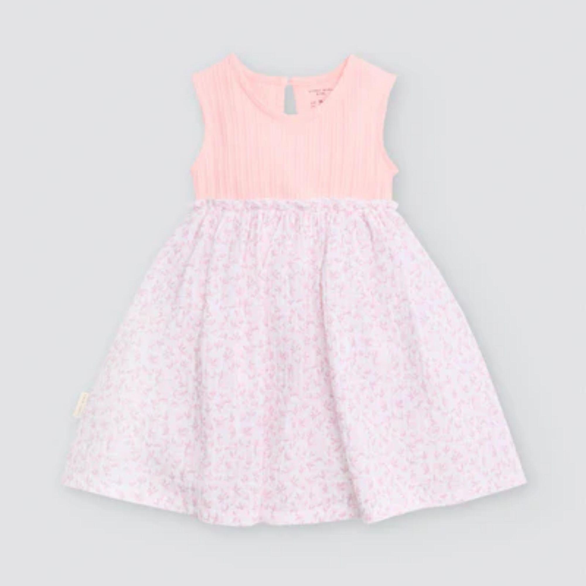 Robe bébé sans manches à imprimé floral 1/4