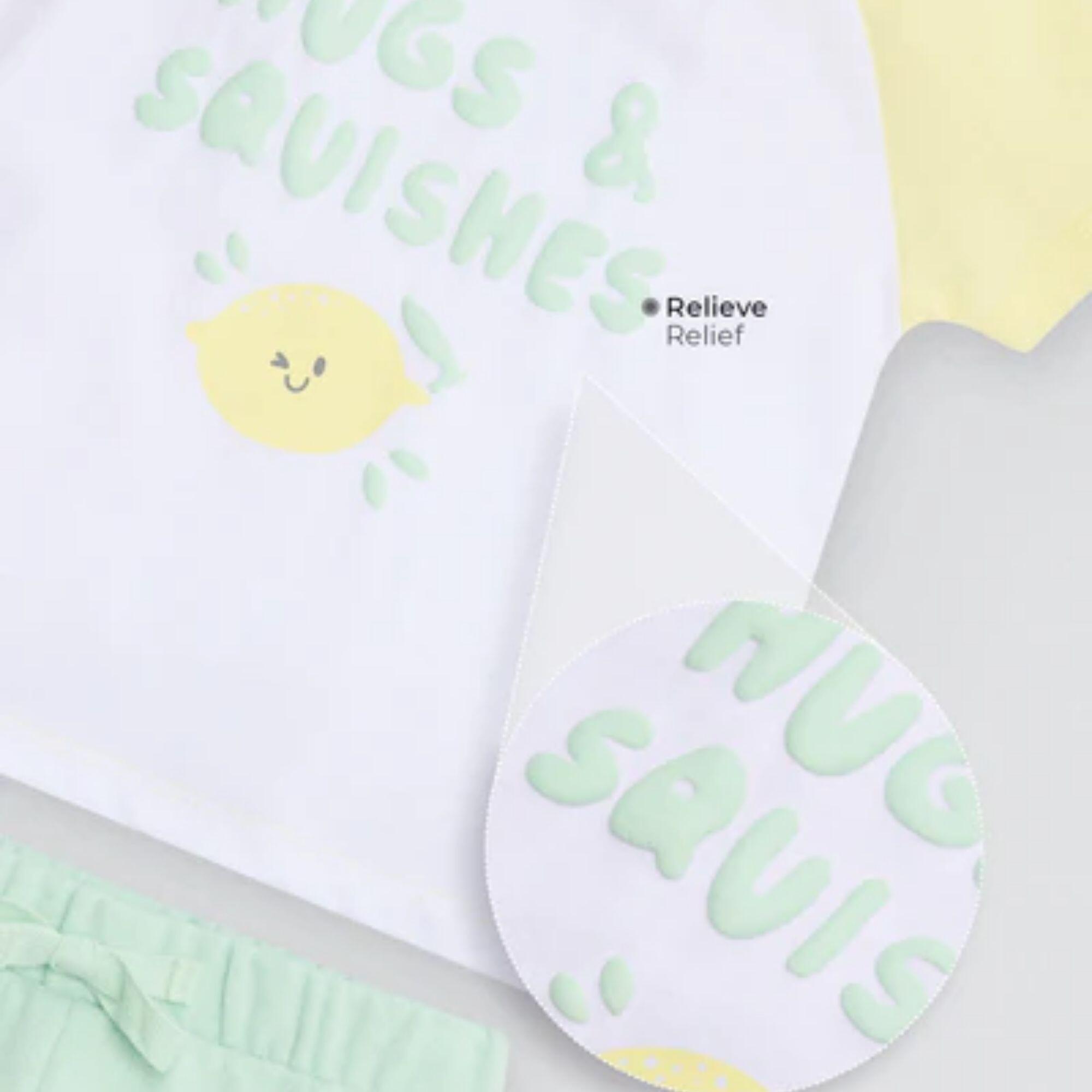 Conjunto bebé manga corta Hugs & Squishes 3/5