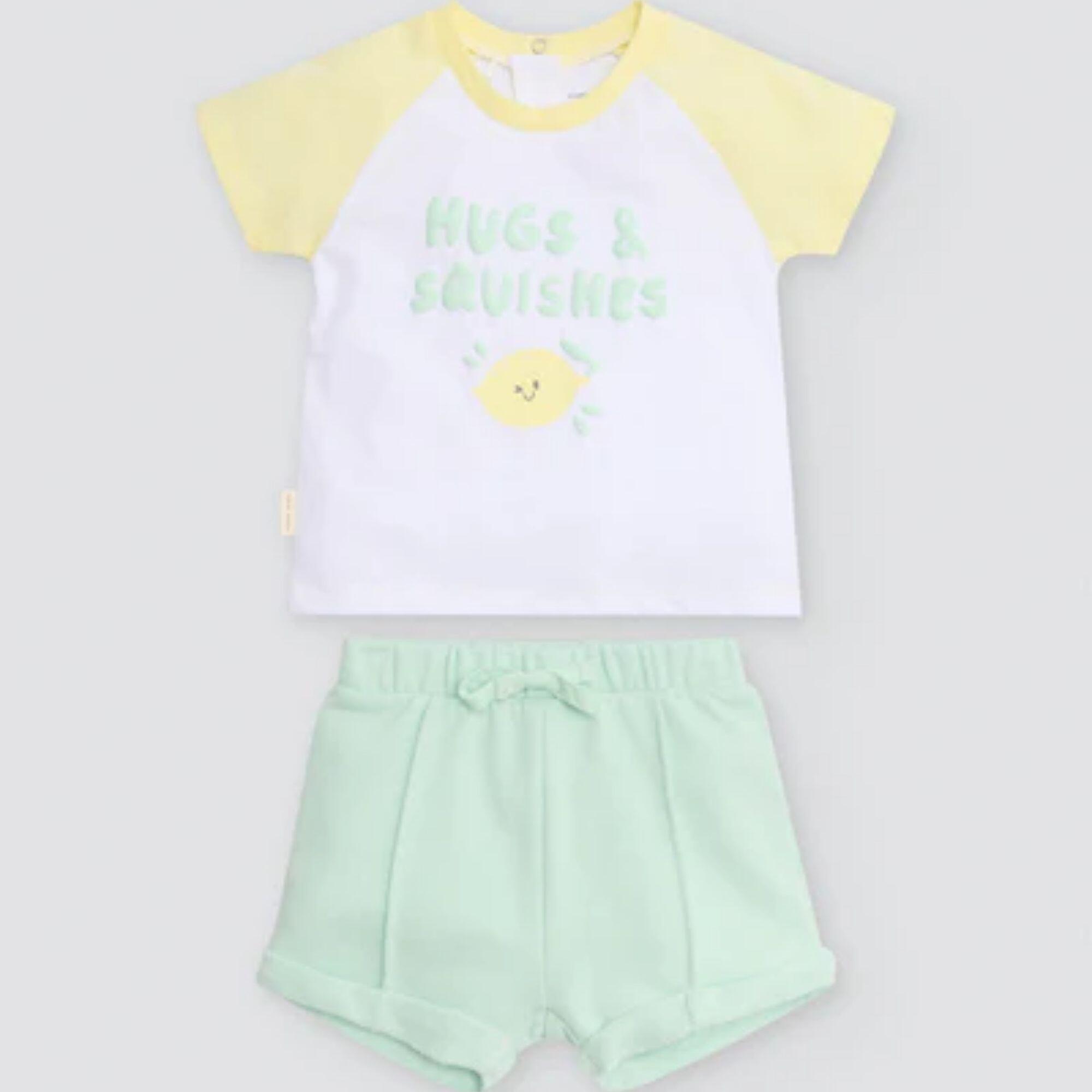 Conjunto bebé manga corta Hugs & Squishes 2/5