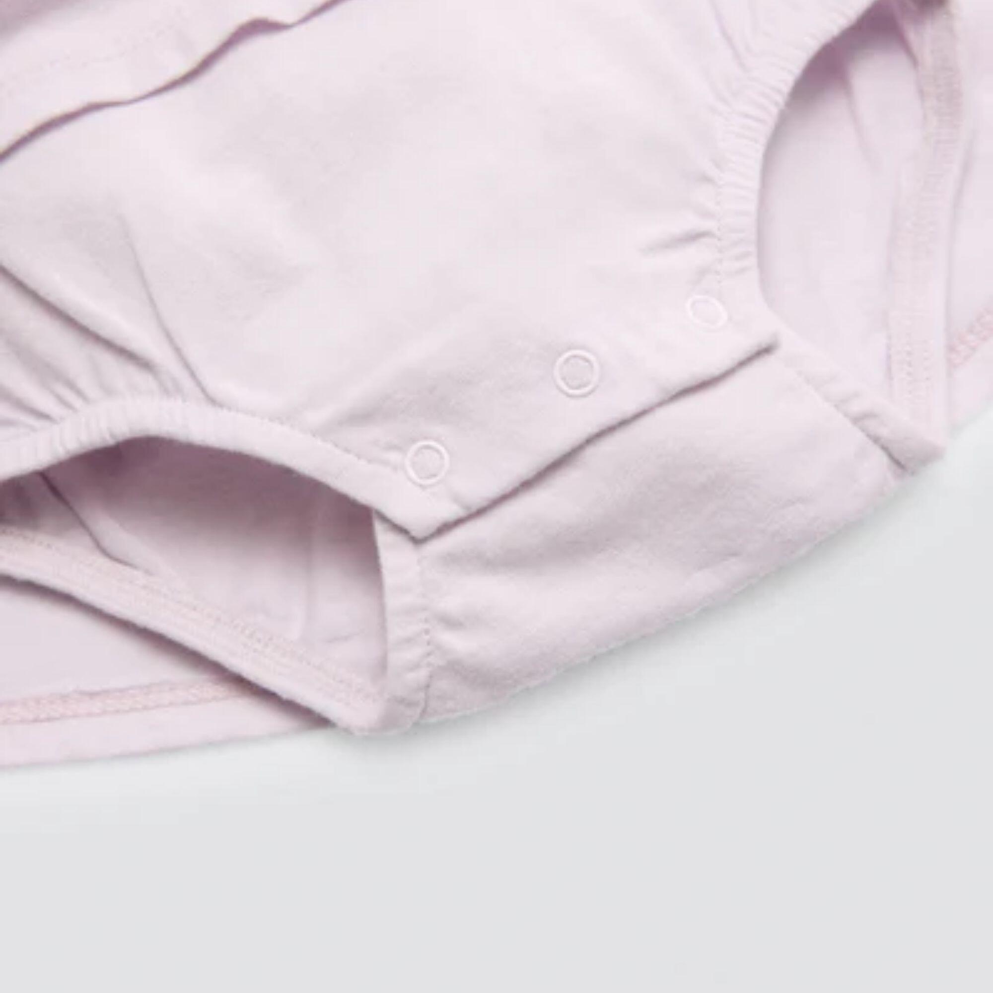 Robe body sans manches pour bébé avec détails à volants 3/4