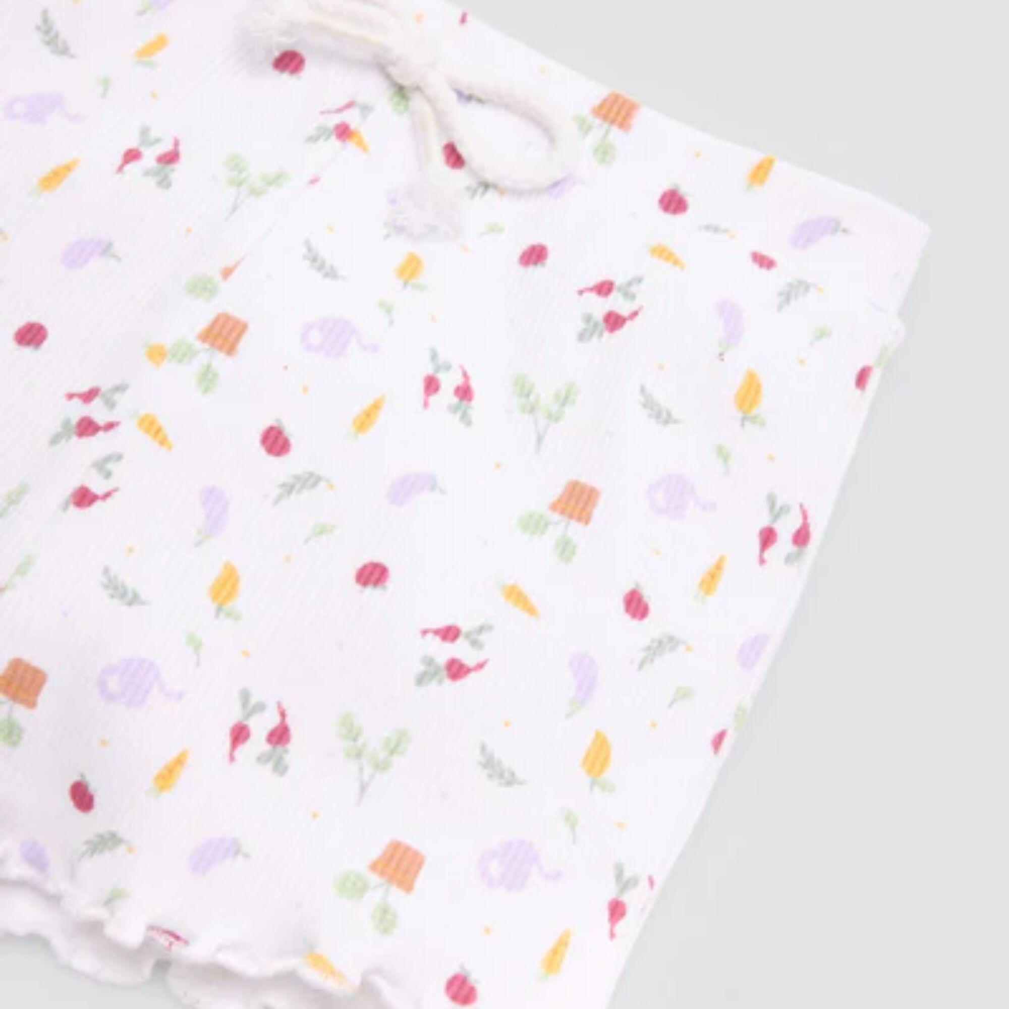 Conjunto bebé manga corta estampado verduras 6/6