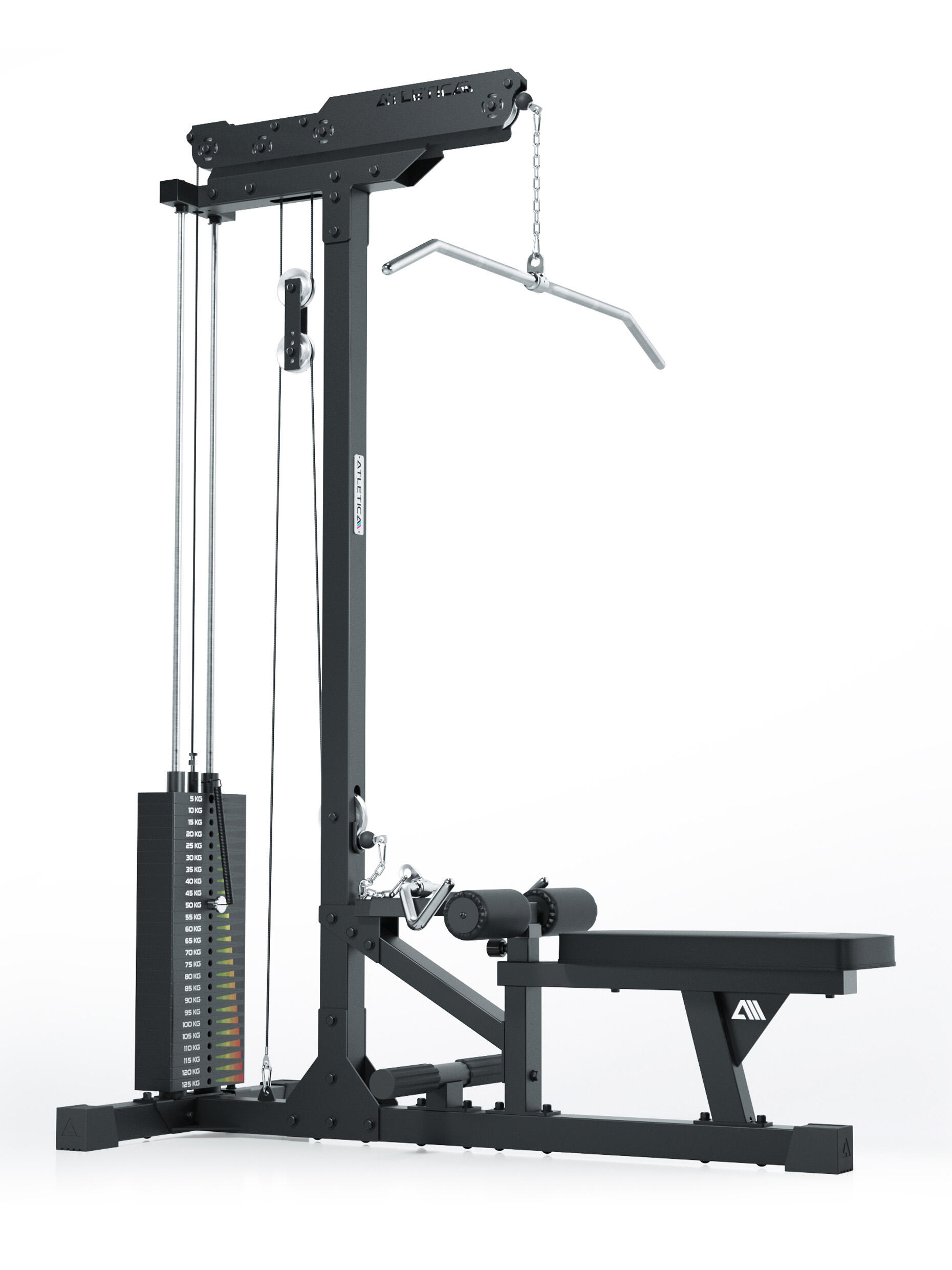 Latzug mit Ruder-Station | 204cm Höhe 7/7