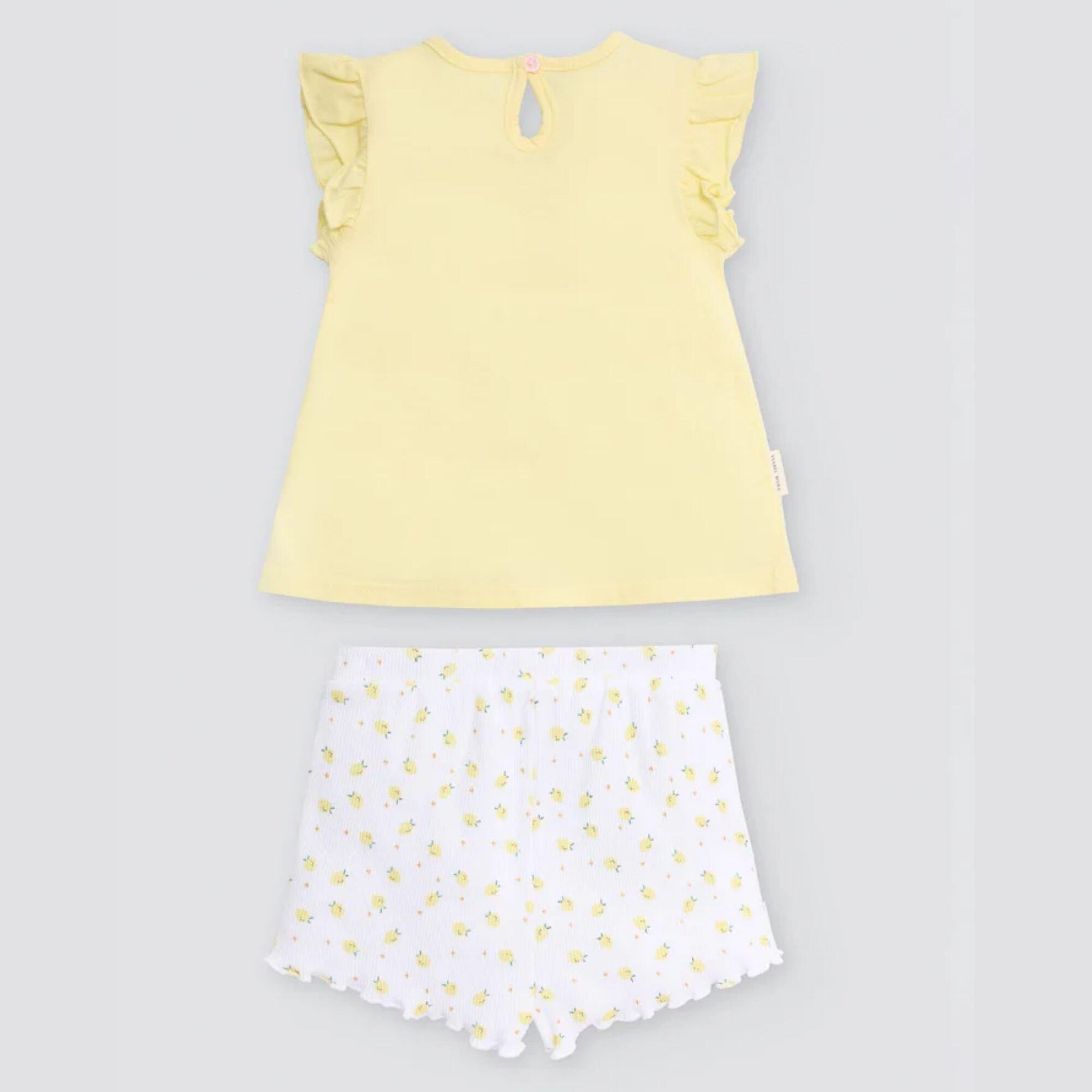 Ensemble bébé sans manches à imprimé citron 3/3