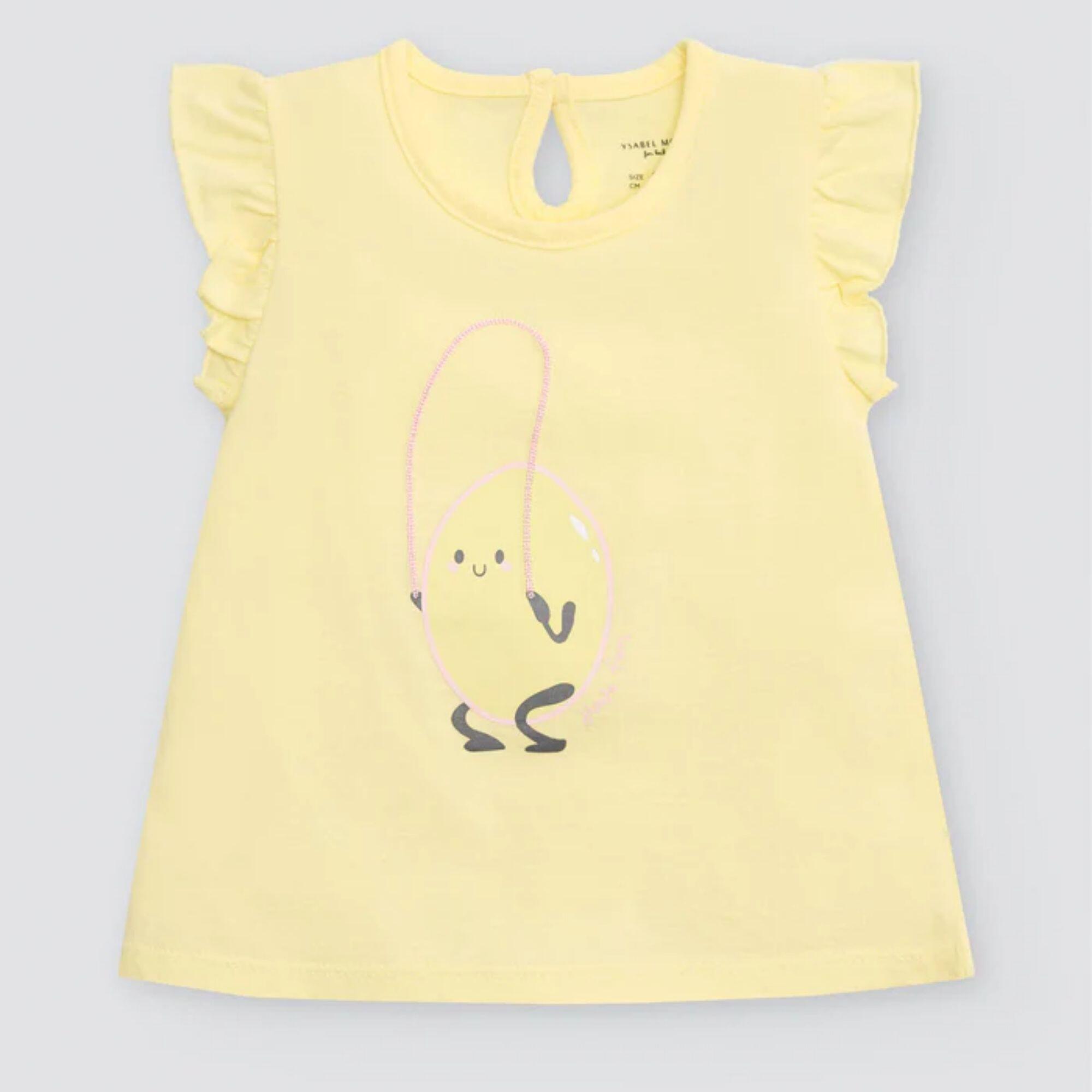 Ensemble bébé sans manches à imprimé citron 2/3