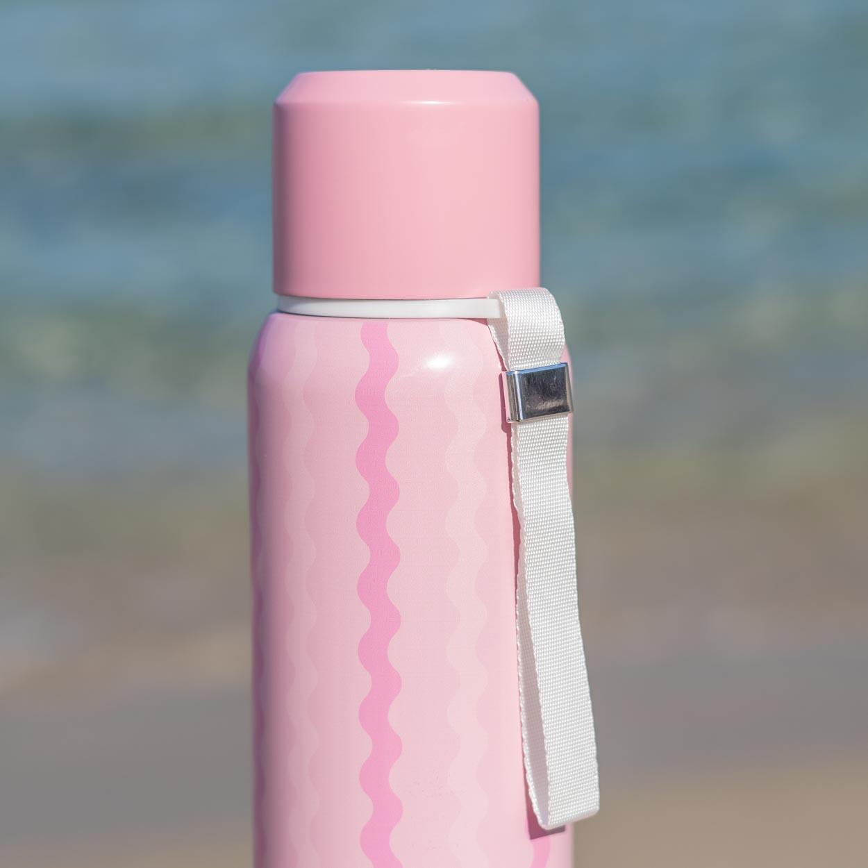 Flamingueo gourde enfant acier rose 7/7