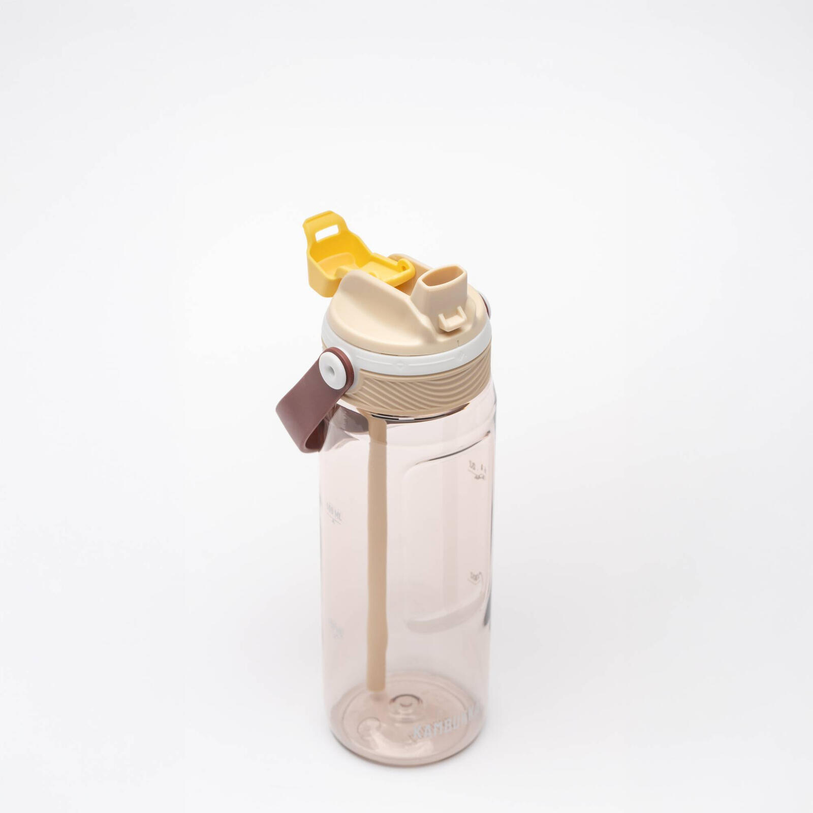 Butelka na wodę z tritanu bidon sportowy ze słomką Dupla 750ml - Desert Sand 3/7
