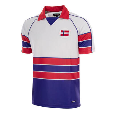 Norway 1988 - retro uit voetbalshirt - wit – copa football