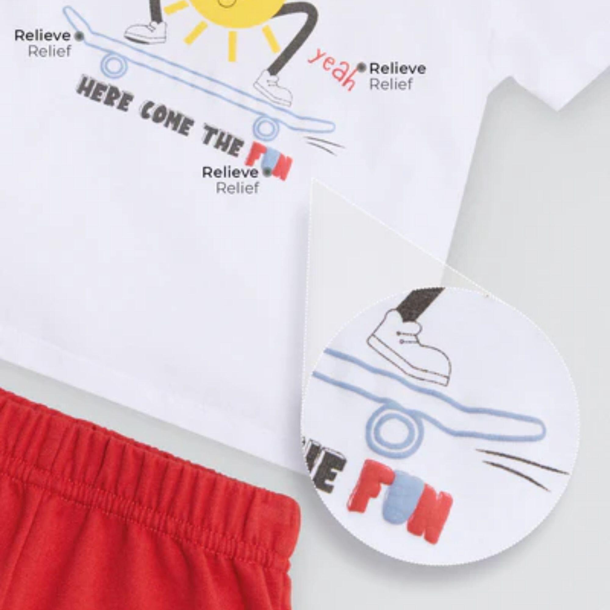 Conjunto bebé manga corta Here come the fun 2/6