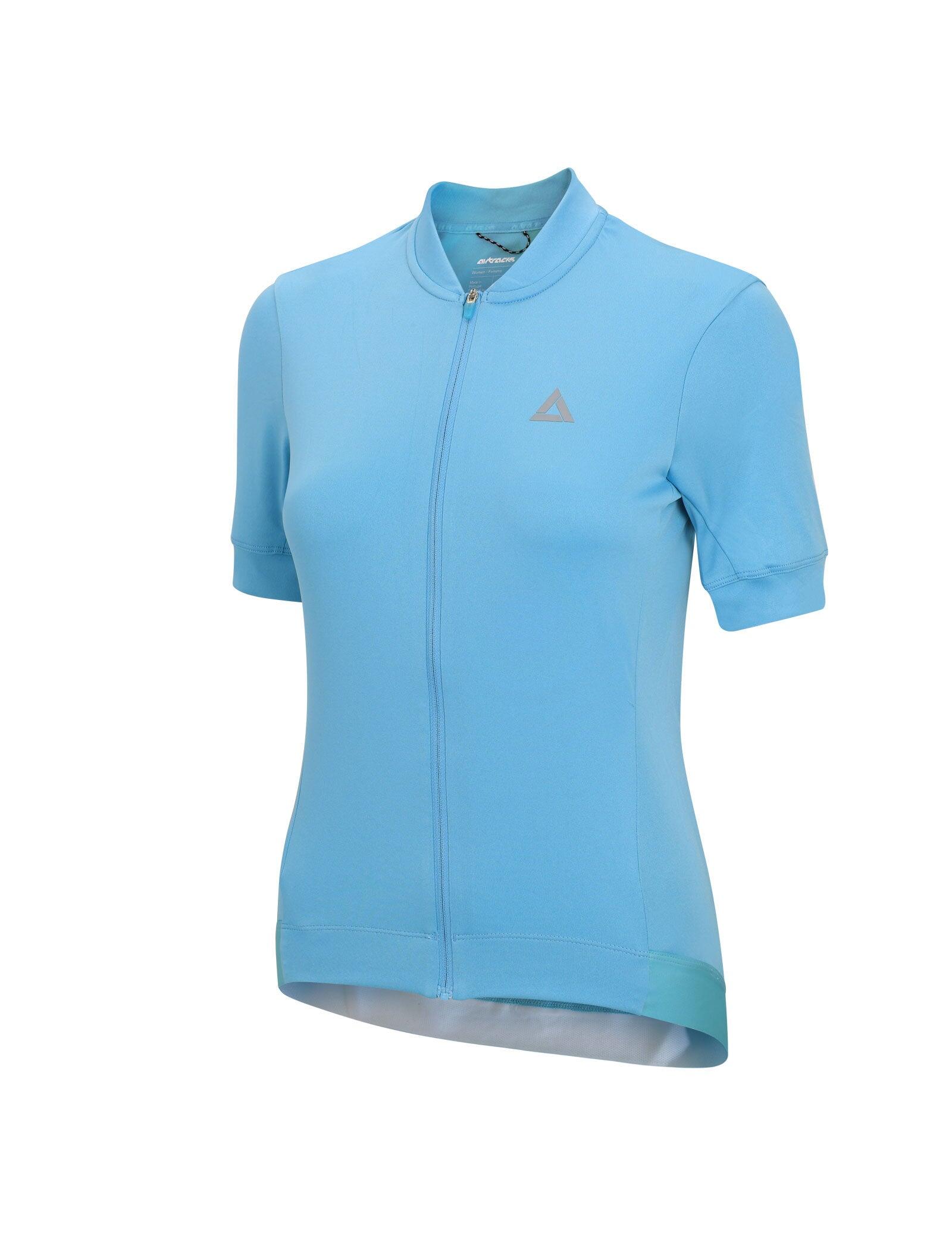 Damen Fahrradtrikot Kurzarm Radtrikot Comfort Line Celeste 4/4
