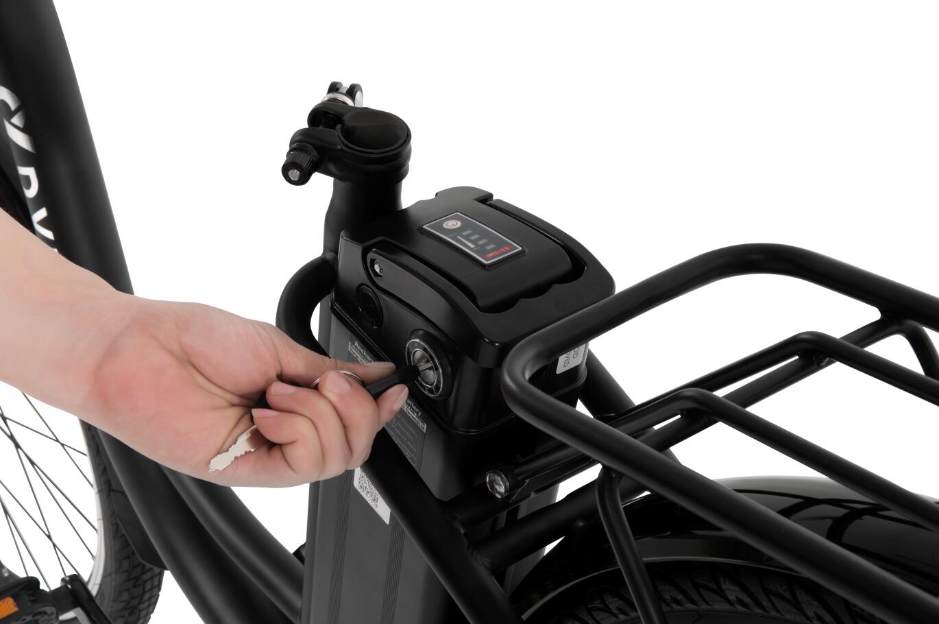 Bicicletta elettrica DYU C6 - Batteria da 36 V 12,5 Ah, pneumatici da 26 pollici 5/7