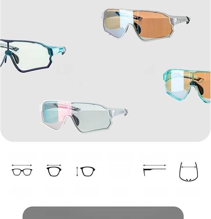 Gafas de sol fotocromáticas para niños con protección UV400 ROCKBROS 3/3