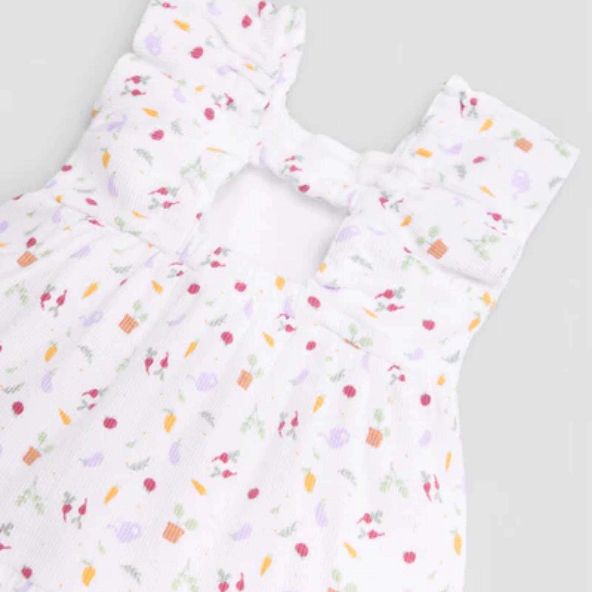 Robe bébé sans manches à imprimé légumes 3/4