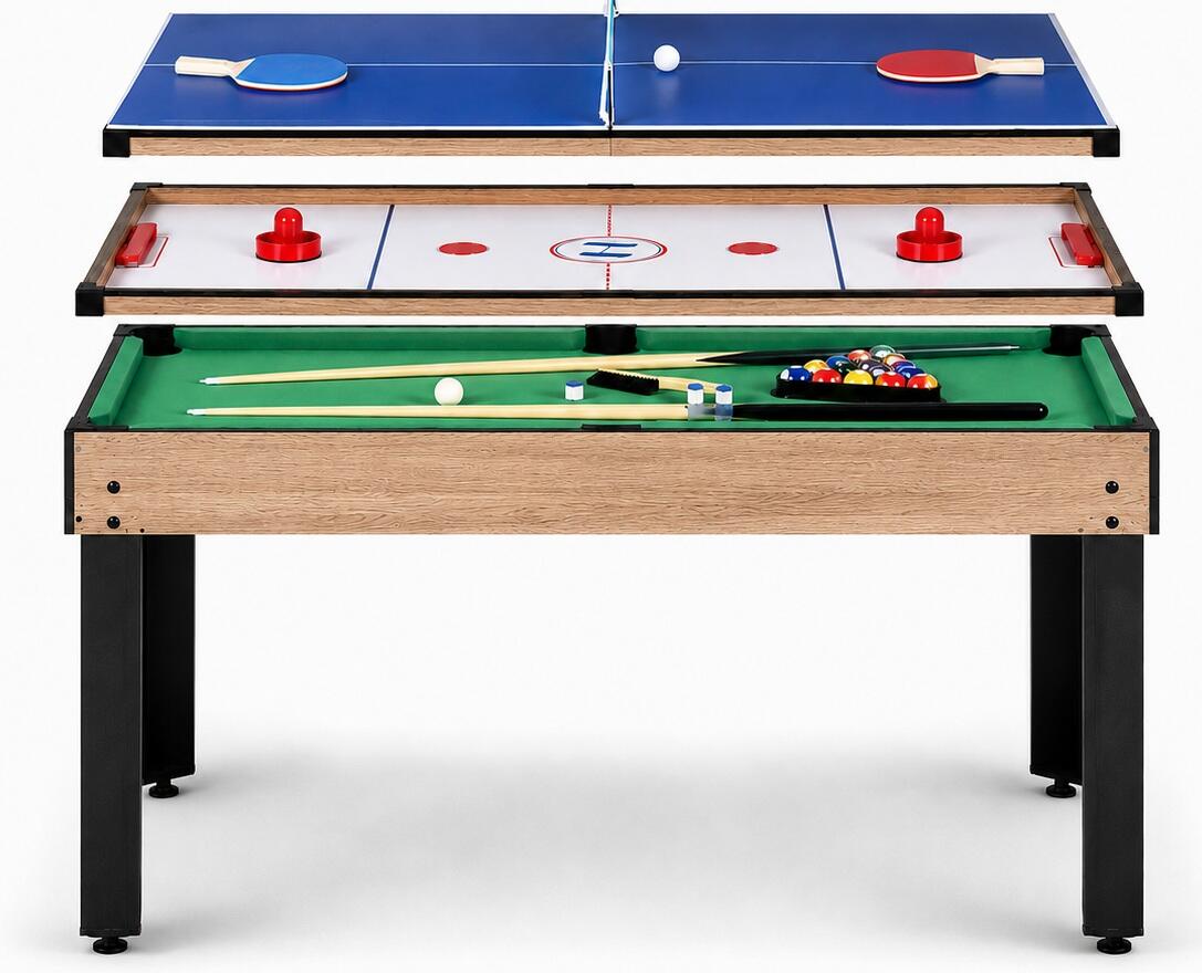 Multi stół do gier 4w1 piłkarzyki ping pong bilard cymbergaj Atlas Sport 2/3