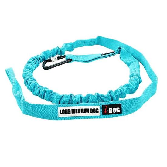 Longe de traction OPALE ALM caniVTT, vélo 240cm bleu V2 - MEDIUM DOG