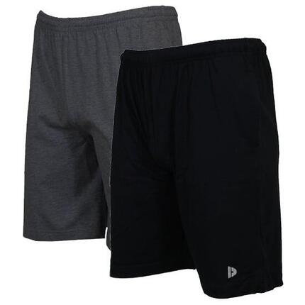 Lot de 2 shorts de jogging slim pour homme, 100 % coton