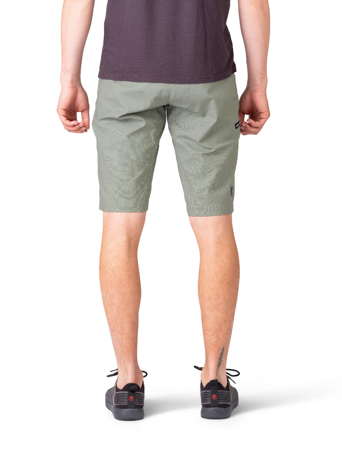 Calções desportivos de linho-algodão elástico RAFIKI verde para homem 6/7