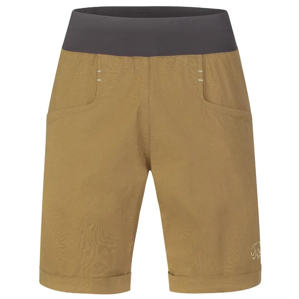 Women's lightweight cotton sports shorts RAFIKI brown