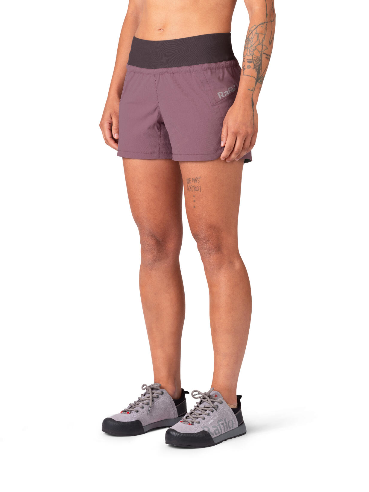 Calções multidesportivos super leves para mulher RAFIKI roxo 6/7