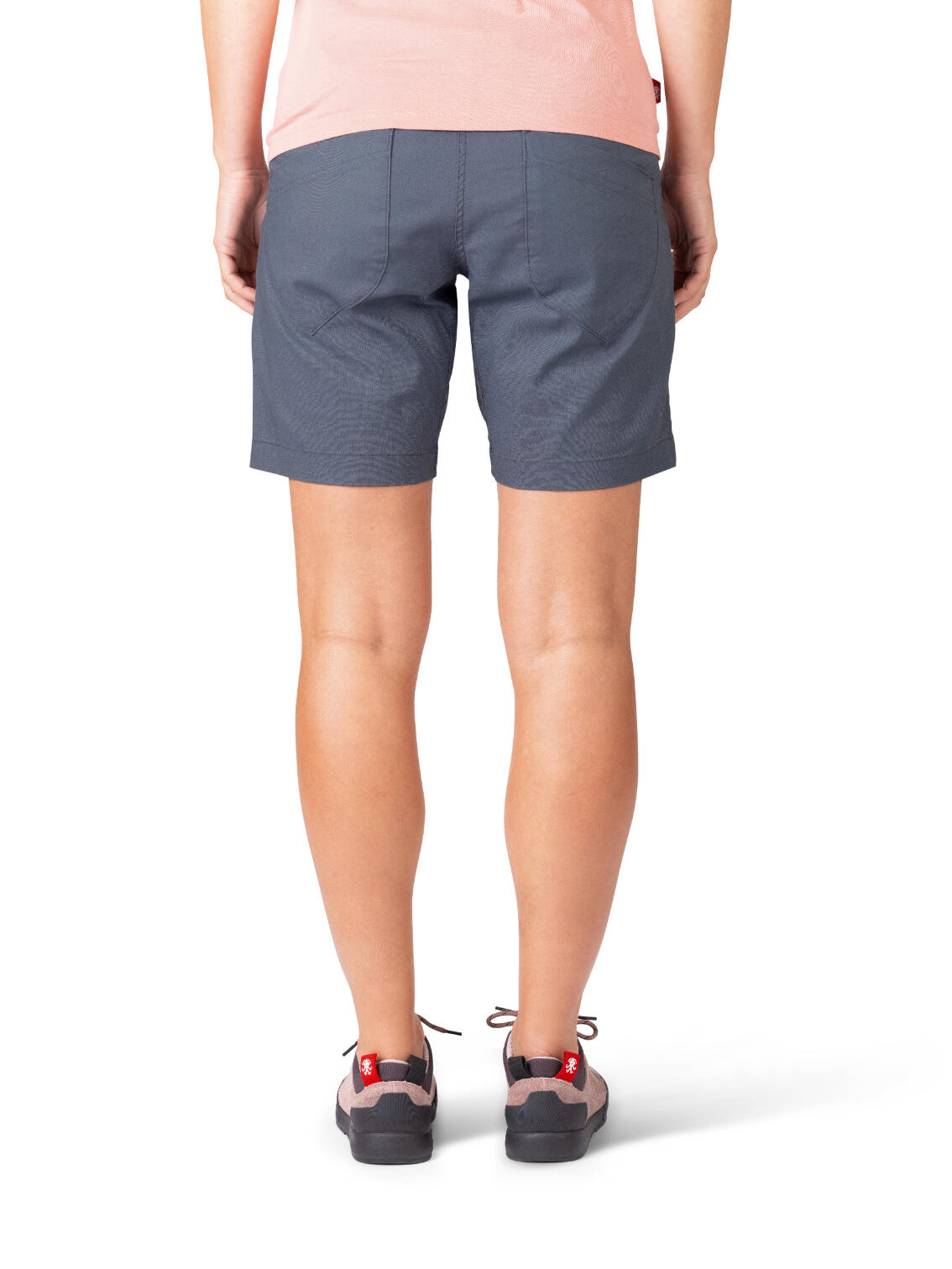 Pantaloncini da arrampicata donna in lino-cotone elasticizzato RAFIKI blu 6/7
