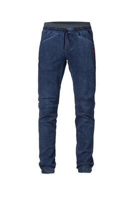Mannen casual klimspijkerbroek met elastische taille rafiki donkerblauw